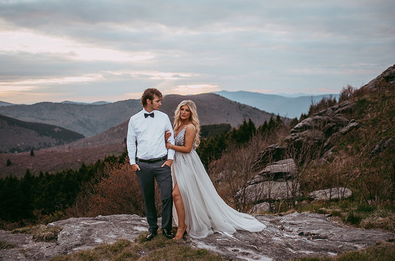A Surprise Holiday Proposal At Home In Charlotte, North Carolina Engagement In Mountainscape