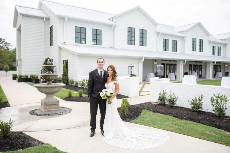 Brooke And Shane Moran Are The First Couple To Be Married At Boxwood Manor In Tomball, Texas Newlyweds