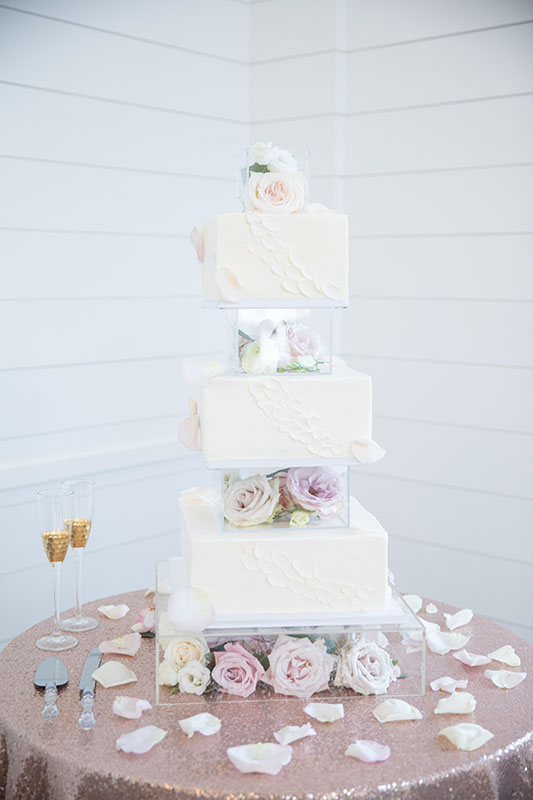 Brooke And Shane Moran Are The First Couple To Be Married At Boxwood Manor In Tomball, Texas Wedding Cake