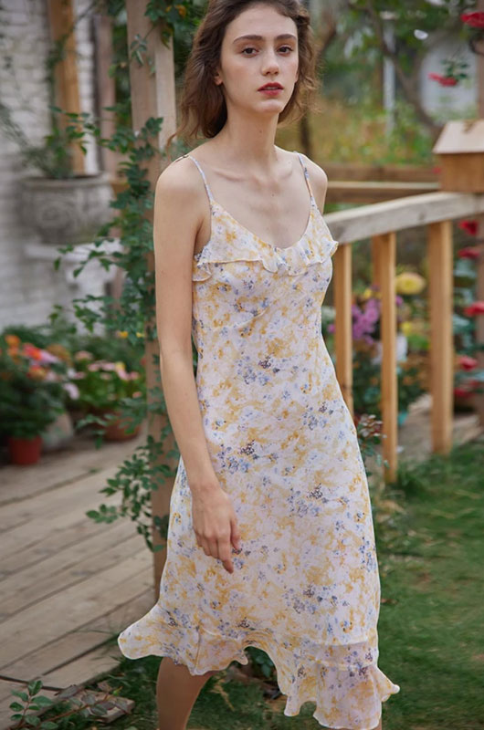 Jump Back Into Wedding Season Like A Pro With Our Wedding Season Essentials Kama Floral Chiffon Slip Dress