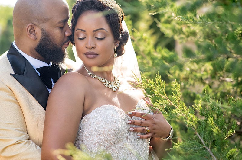 Princess Of Uganda Holds Royal Wedding At Knotting Hill Place In Dallas Bride And Groom Portrait