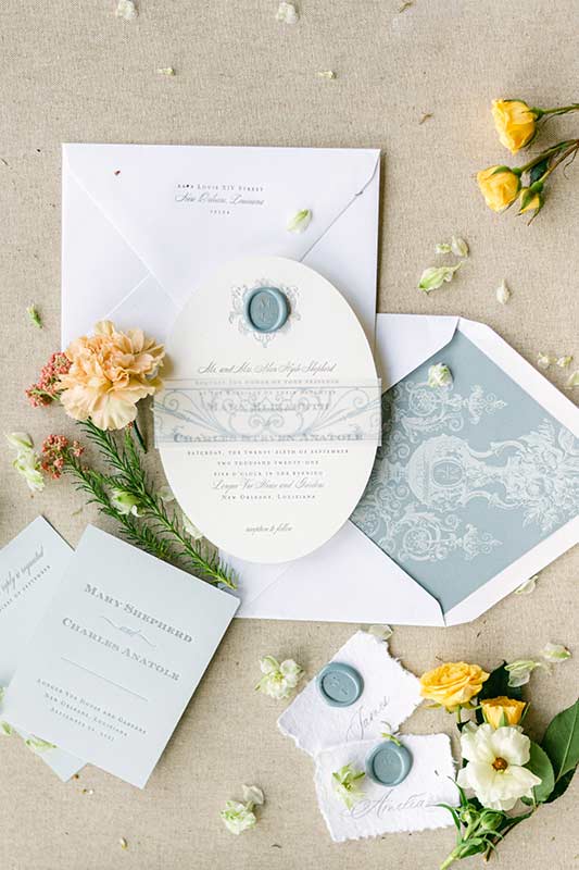 A Modern Beauty At The Elms Mansion In New Orleans Louisiana Invitation Suite