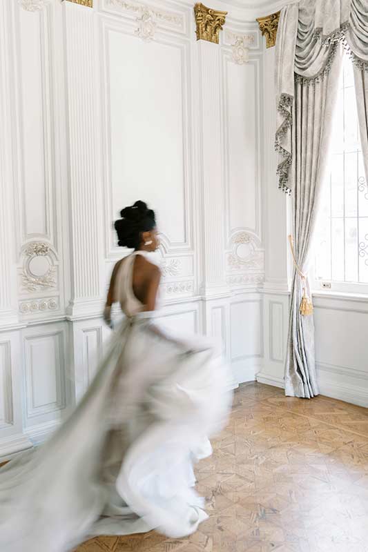 A Modern Beauty At The Elms Mansion In New Orleans Louisiana Running In Dress