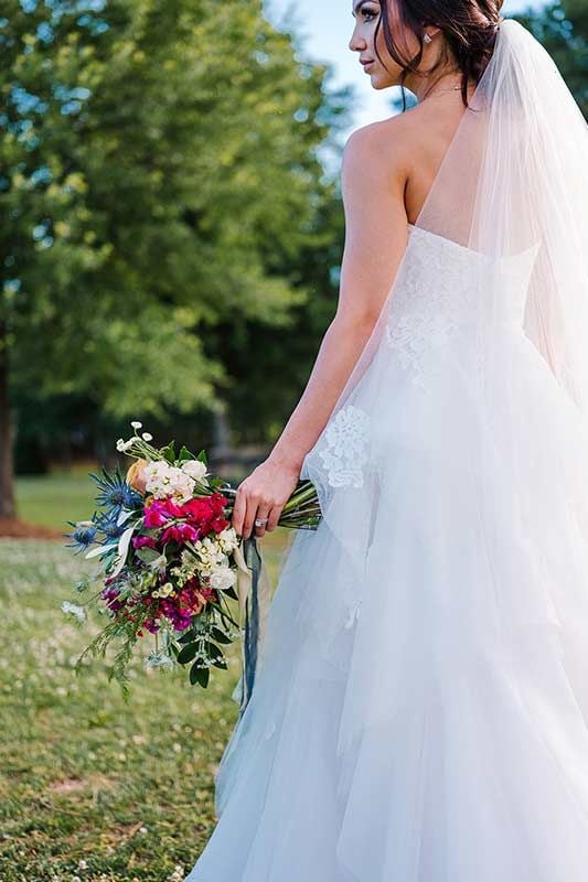 An Italian Garden Inspired Wedding At The Farm At High Shoals In Bishop, Georgia Back Of Dress