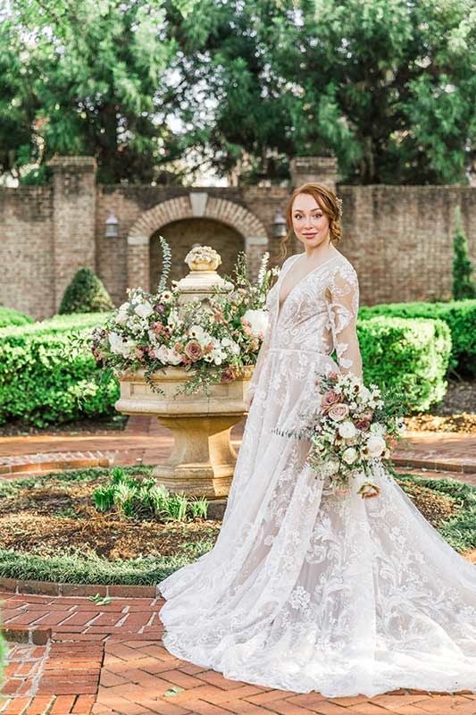 Bridgerton Inspired Garden Wedding In New Market Alabama Birch On Main Gown Bridgerton Inspired Garden Wedding In New Market Alabama Birch On Main Gown