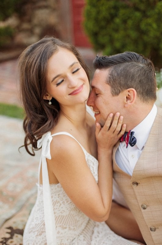 Classic English Inspired Engagement At Lands End Estate In Central Arkansas Couple Nuzzle 1 Scaled 1