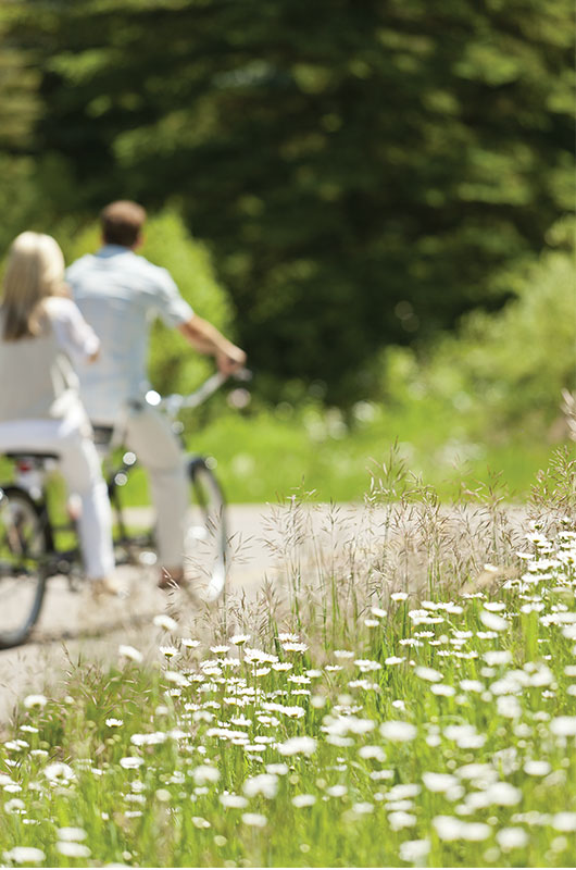 Four Seasons Resort Vail Colorado Couple On Bike