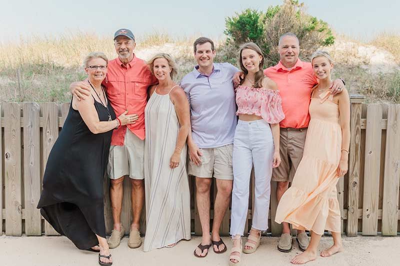 Hailey Fitzwater And Dallas Trull Get Engaged On Wrightsville Beach North Carolina Family Photo
