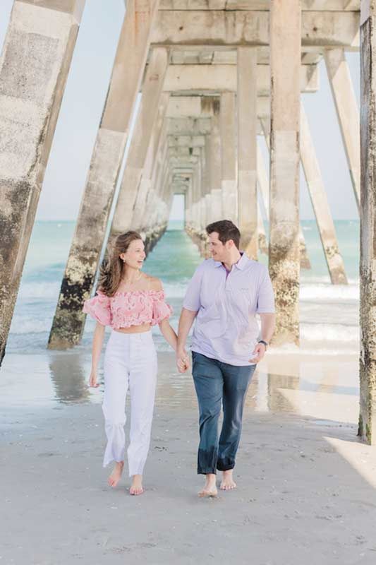 Hailey Fitzwater And Dallas Trull Get Engaged On Wrightsville Beach North Carolina Pier