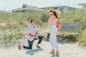 Hailey Fitzwater And Dallas Trull Get Engaged On Wrightsville Beach North Carolina Shocked
