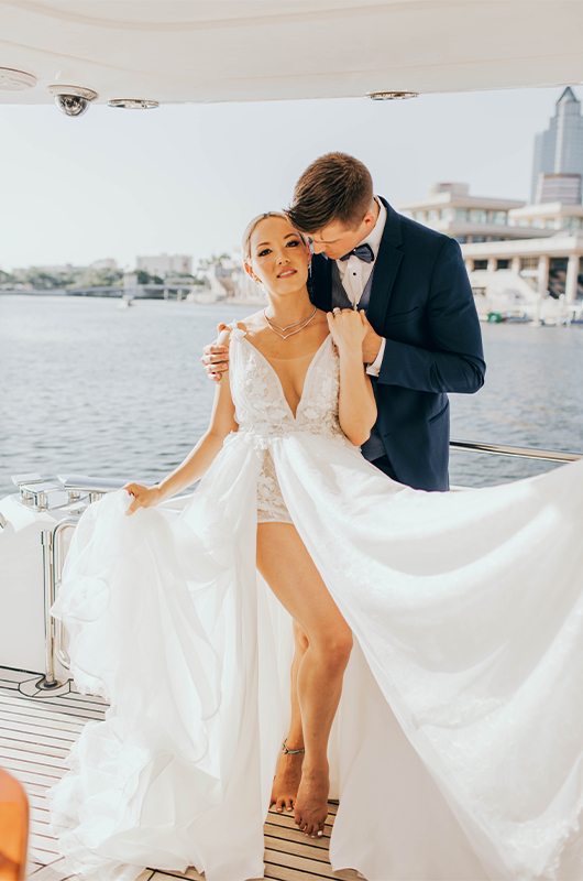 Host A Yacht Wedding For An Unforgettable Luxurious Celebration (dress)
