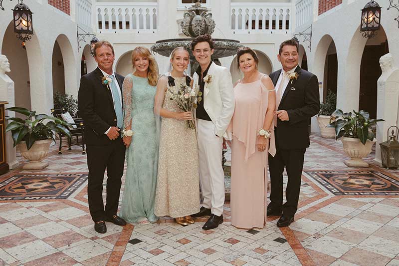 Jami Lyn Fehr And Christian Hall Marry At The Versace Villa In Miami Florida Family