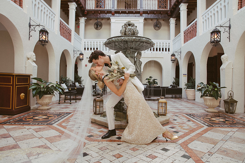 Jami-Lyn Fehr and Christian Hall Marry at the Versace Villa in Miami, Florida