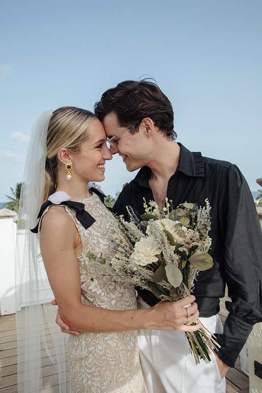 Jami Lyn Fehr And Christian Hall Marry At The Versace Villa In Miami Florida Newlyweds