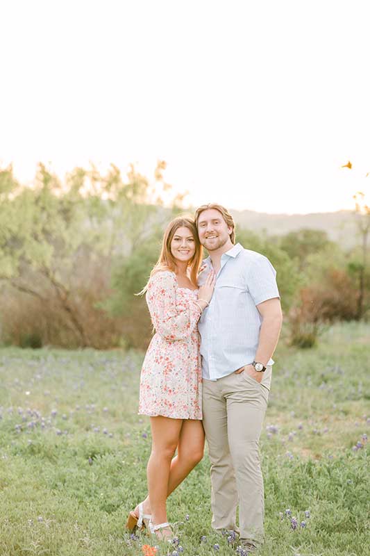 Love Story Leads To Engagement In Medina Texas The Couple