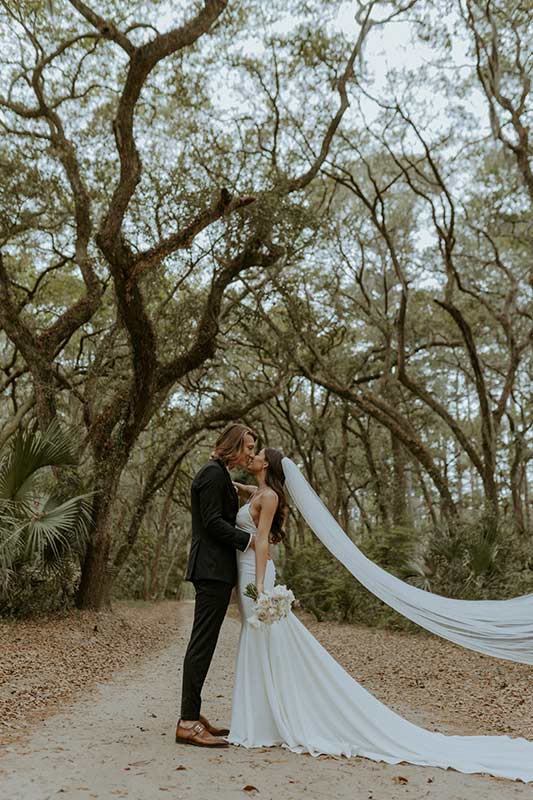 Marissa Mowry And Trevor Lawrence Wedding In South Carolina Bride And Groom First Look