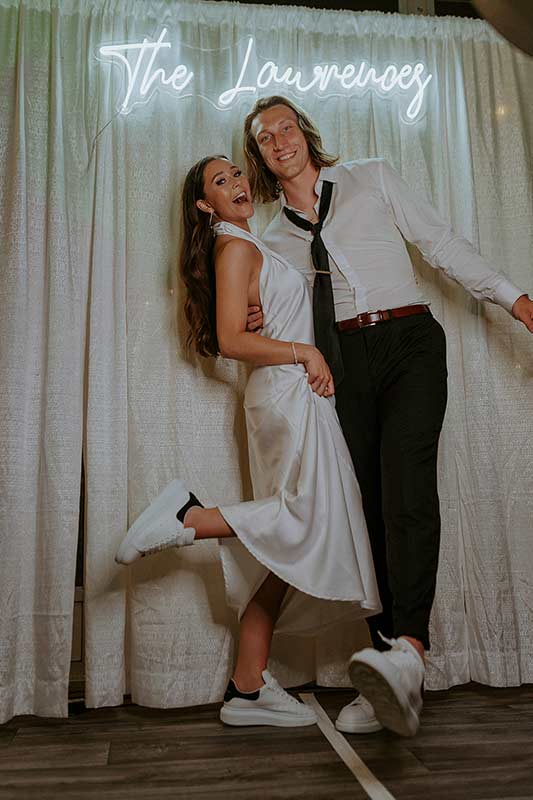 Marissa Mowry And Trevor Lawrence Wedding In South Carolina His And Hers Sneakers