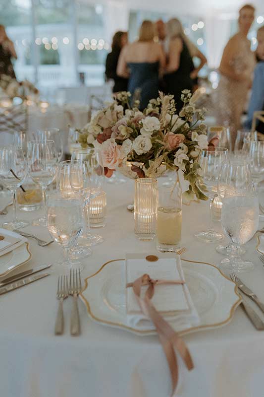 Marissa Mowry And Trevor Lawrence Wedding In South Carolina Reception Table