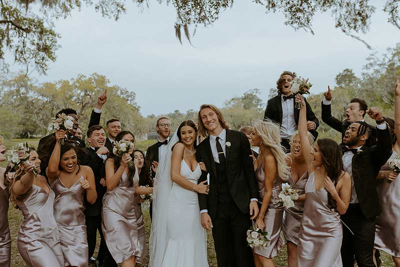 Marissa Mowry And Trevor Lawrence Wedding In South Carolina Wedding Party