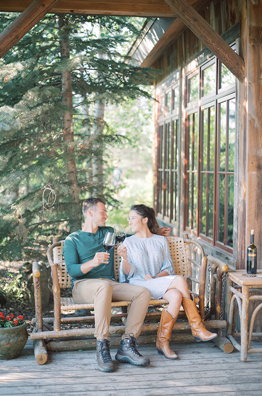 The Ranch At Rock Creek Philipsburg Montana Couple On Bench