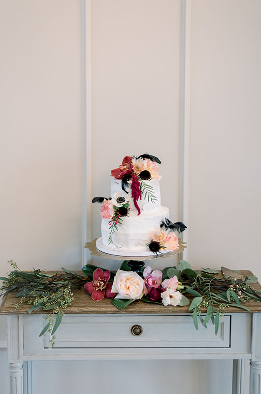 Turning Darkness Into Light With A Wedding Of Bold Elegance In North Carolina Cake