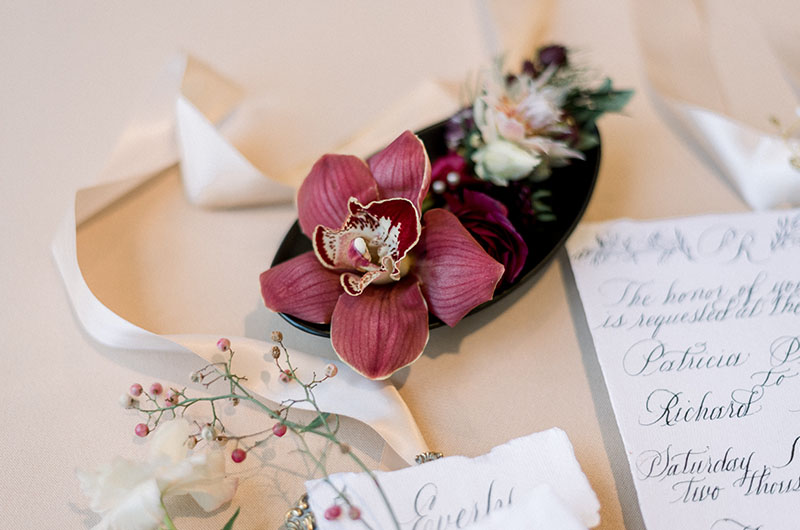Turning Darkness Into Light With A Wedding Of Bold Elegance In North Carolina Forals