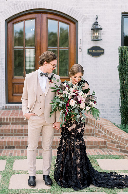 Turning Darkness Into Light With A Wedding Of Bold Elegance In North Carolina Steps