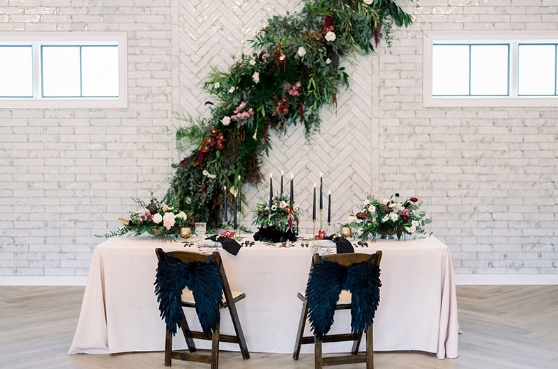Turning Darkness Into Light With A Wedding Of Bold Elegance In North Carolina Sweethearts Table