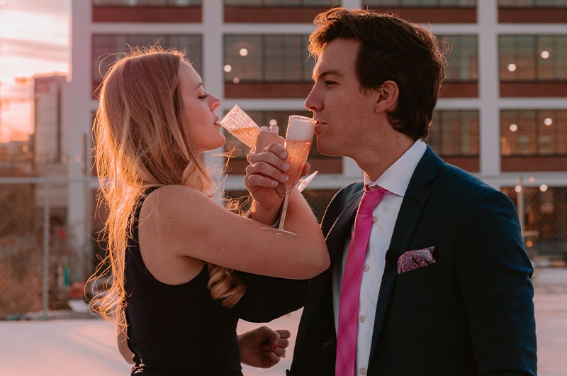 Zach Stone Nashville Artist Popped The Big Question Becca And Zach Drink Champagne While Arms Are Linked Copy Zach Stone Nashville Artist Popped The Big Question Becca And Zach Drink Champagne While Arms Are Linked Copy