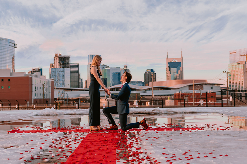 Zach Stone Nashville Artist Popped The Big Question Zach Proposes On One Knee To Becca Copy 1