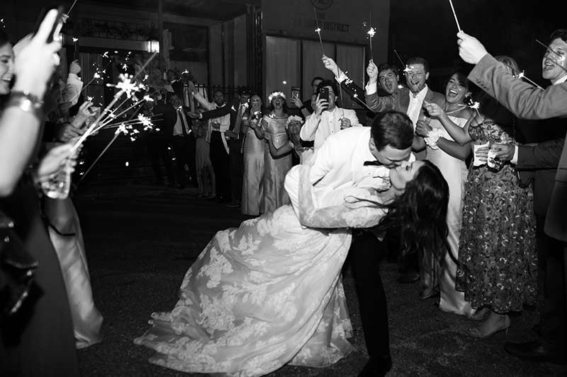 Peyton Conn And Jay Shell High School Sweetheart Wedding In Mississippi Bride And Groom Exit