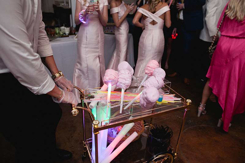 Peyton Conn And Jay Shell High School Sweetheart Wedding In Mississippi Reception Cotton Candy