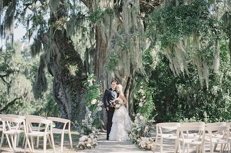 This Styled Shoot Boasts An Old World Wedding Feel With An Ethereal Twist Ceremony