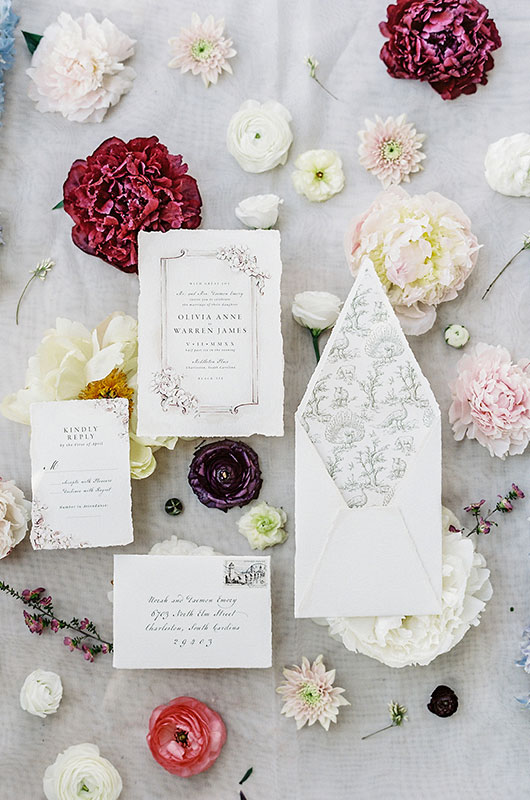 This Styled Shoot Boasts An Old World Wedding Feel With An Ethereal Twist Invites