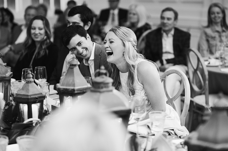 Tips To Guarantee Your Rehearsal Dinner Is A Memorable Affair Black And White Couple Enjoying Toast Copy