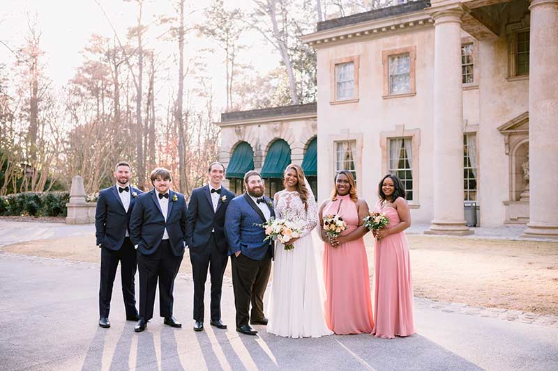 Christine Nau And Brandon Steinbook Marry In An Art Nouveau Wedding In Georgia Bridal Party