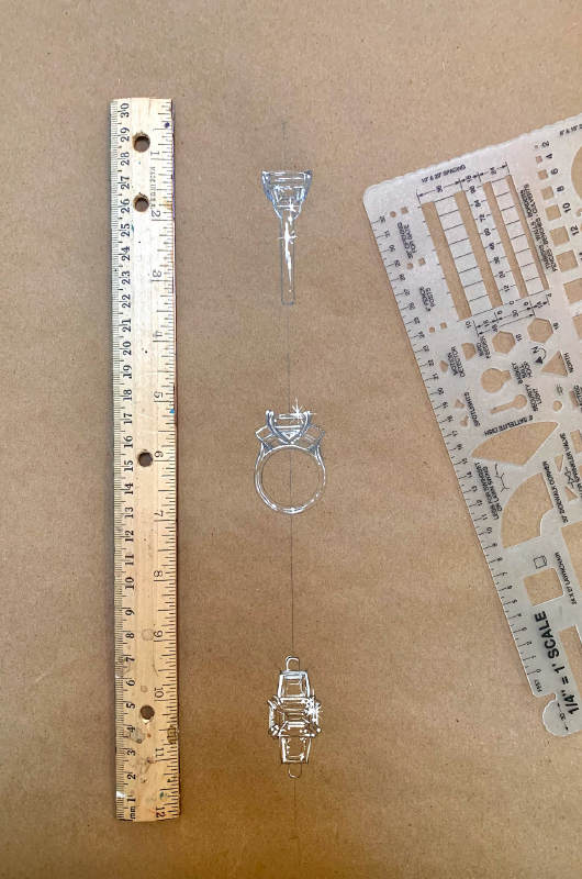 Romantic Engagement That Took Place Back Where This Story Began Wedding Ring Sketches Next To Ruler Copy