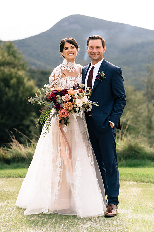 Eloise Hamilton Aiken Reeves Rustic Glamour Wedding In North Carolina Bride And Groom Portrait