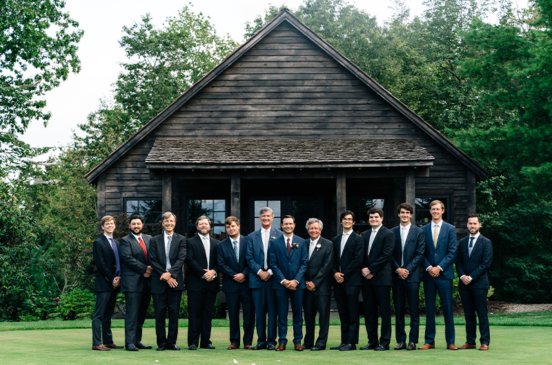 Eloise Hamilton Aiken Reeves Rustic Glamour Wedding In North Carolina Groom And Groomsmen