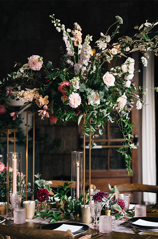 Eloise Hamilton Aiken Reeves Rustic Glamour Wedding In North Carolina Reception Table Details