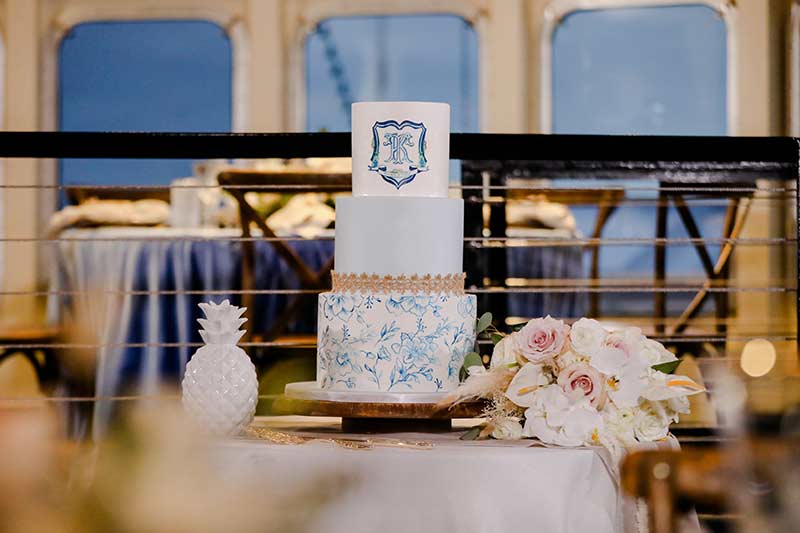 Katelynn Rose And Taylor Walsh Bohemian Style Nautical Wedding In Tampa Florida Cake