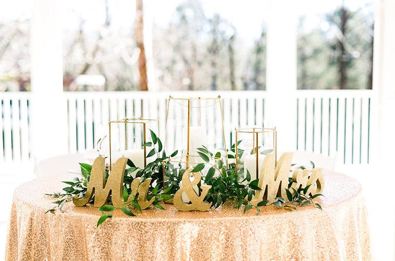 Incorporated Balloons That Created A Unique And Fresh Feel On Wedding Decorations Sweetheart Table