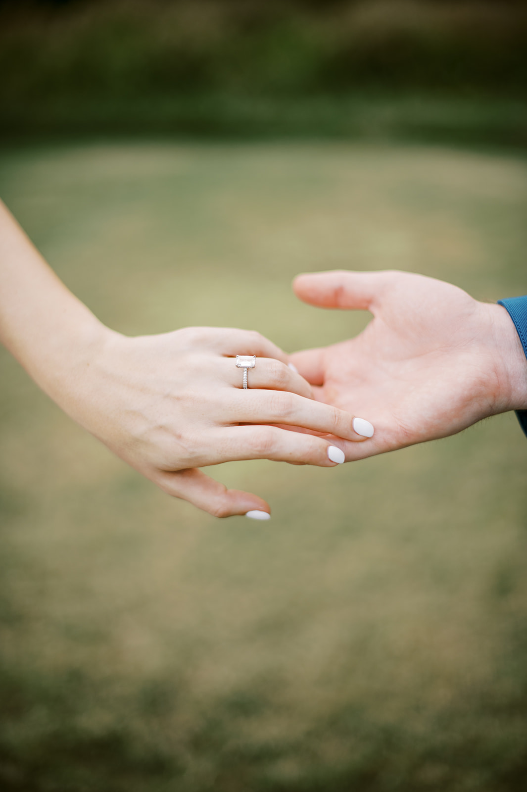 A Sweet Afternoon Engagement Session At Dallas Flippen Park Holding Hands