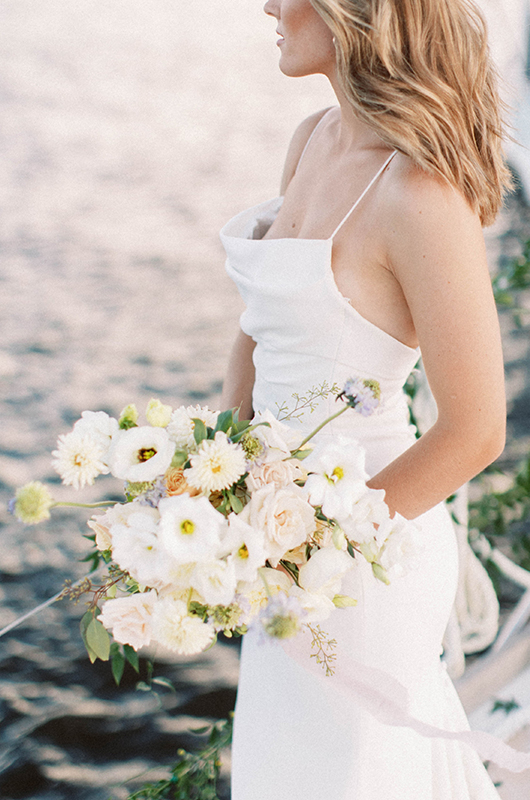 Sail Into The New Year With This Elopement Shoot On The Harbor Dress
