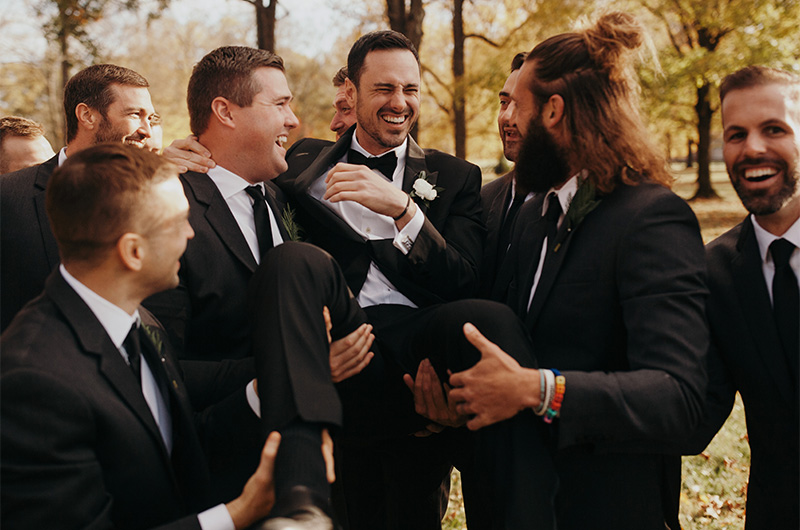 Ben Higgins And Jessica Clarke Celebrity Nashville Tennessee Wedding Groom With Groomsmen