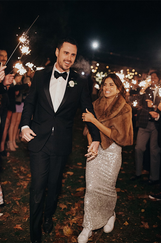 Ben Higgins And Jessica Clarke Celebrity Nashville Tennessee Wedding Sparkler Exit