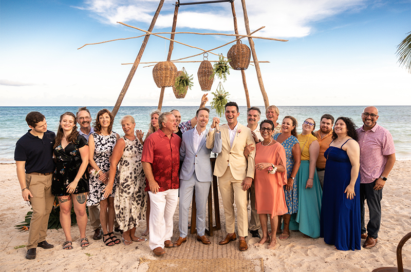 Steven Benoit Adam Baker Riviera Maya Destination Wedding At UNICO Hotel Group Picture