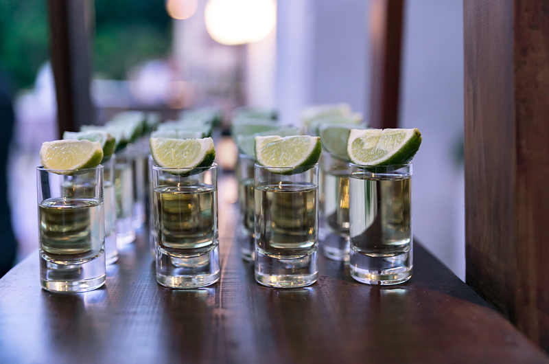 Steven Benoit Adam Baker Riviera Maya Destination Wedding At UNICO Hotel Tequila Shots