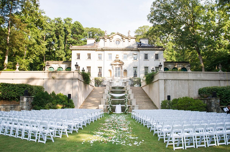 10 Eye Catching Wedding Venues In The Southeast Swan House Gardens In Atlanta Copy