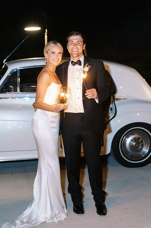 Carly Brown And J Paul Madison Marry At A Timeless Bryan Texas Vineyard Sparkler Exit